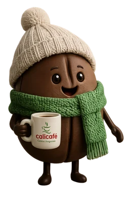 Mascota Cali Café — escribinos por WhatsApp